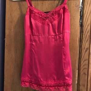 Vintage 100% silk and lace camisole